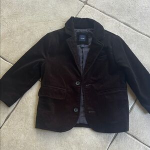 GAP Kids black velvet blazer